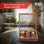 Spices Masterpiece Set- Wooden Spices Box - Image 7