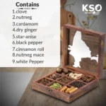Indian Wooden Spice Cabinet - Image 8