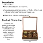 Spices Masterpiece Set- Wooden Spices Box - Image 8