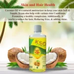 KSO Wood Pressed pure Coconut Oil (नारियल का तेल) 500ml - Image 4