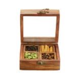 Wooden Spice Gift Box(Small 4X4X2)