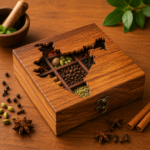 Indian Wooden Spice Cabinet