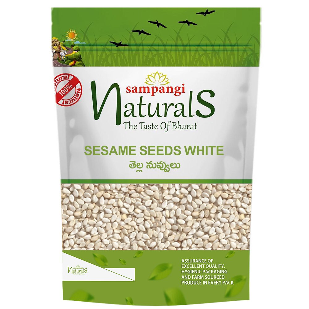 sampangi-naturals-sesame-white-seeds.jpg Sesame Seeds White | Thella Nuvvulu – 250gms - Image 1